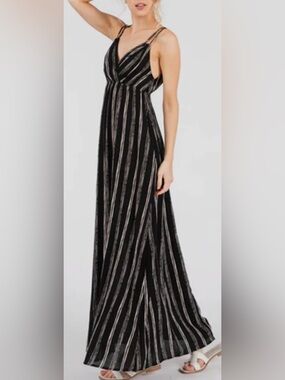 Final Touch Double Spaghetti Strap Maxi, Size Medium, BNWT